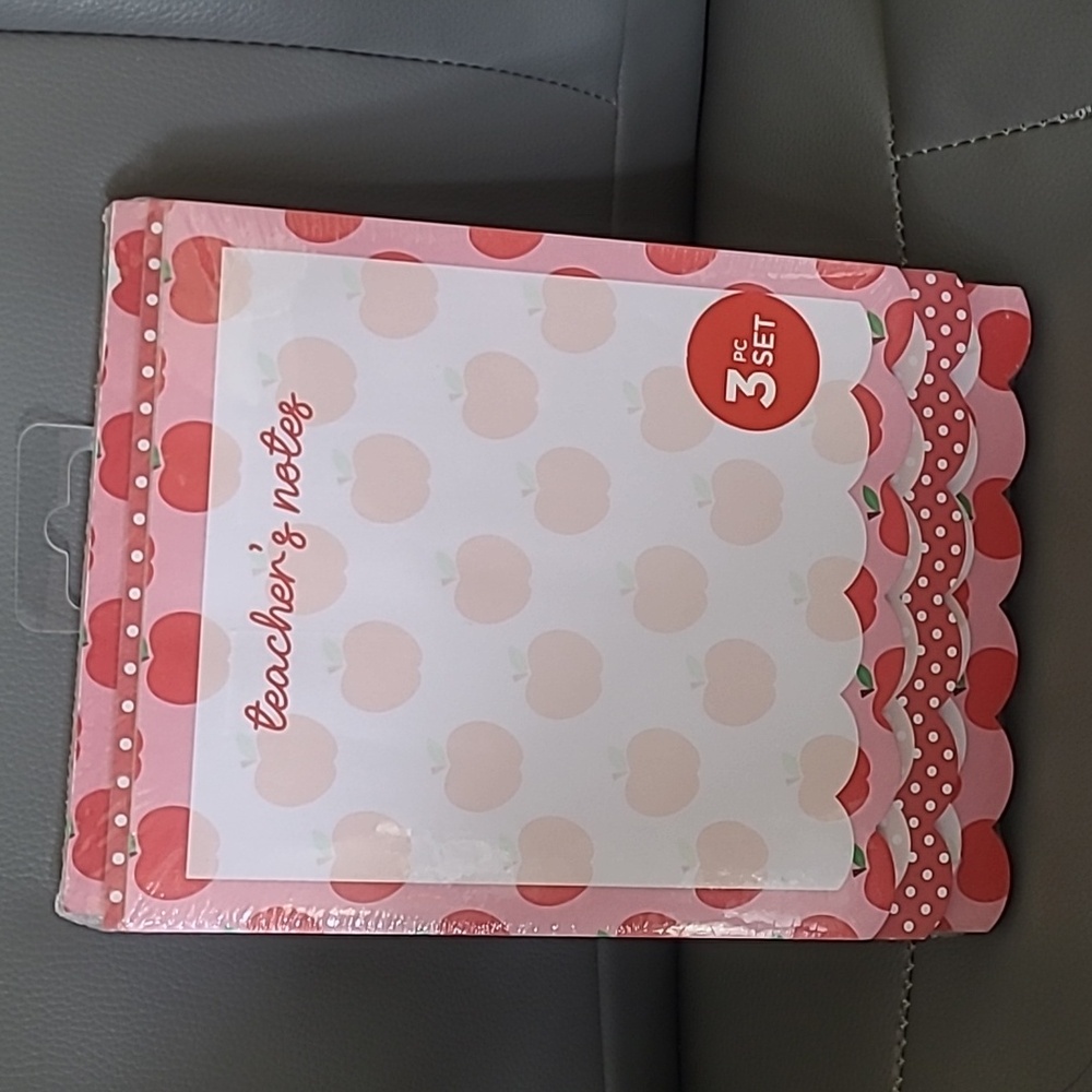 Paper Studio Apple Print 3pc Note Pad Set